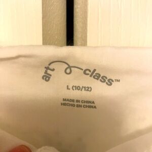 Like new Art Class girls 10/12 Eyelet ruffle sleeve sleeveless top,